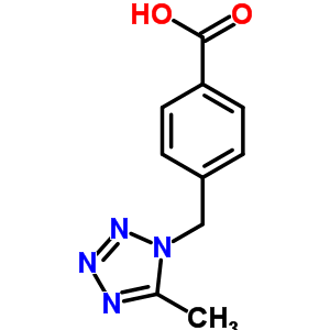 4-[(5-甲基-1H-四唑-1-基)甲基]苯甲酸结构式_842972-18-3结构式