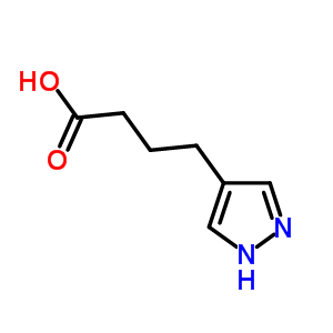 4-(1H-吡唑-4-基)丁酸结构式_84302-87-4结构式