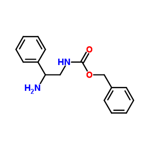 (2-氨基-2-苯基乙基)-氨基甲酸苄酯结构式_84477-93-0结构式