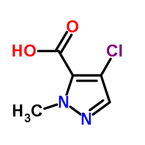 4-氯-1-甲基-1H-吡唑-5-羧酸结构式_84547-83-1结构式
