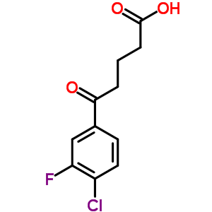 5-(4-氯-3-氟苯基)-5-氧代戊酸结构式_845790-44-5结构式
