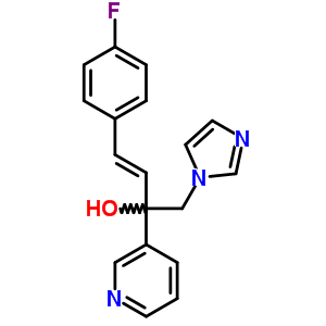 (E)-4-(4-fluoro-phenyl)-1-imidazol-1-yl-2-pyridin-3-yl-but-3-en-2-ol Structure,847570-47-2Structure