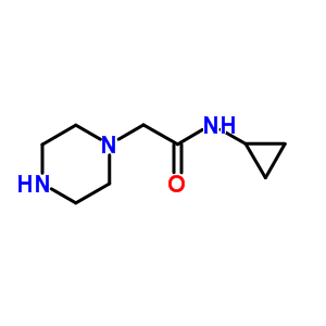 N-cyclopropyl-2-piperazin-1-ylacetamide Structure,847783-37-3Structure