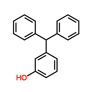 3-(二苯基甲基)-苯酚结构式_84868-54-2结构式
