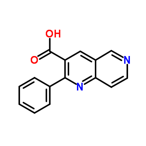 2-苯基-1,6-萘啶-3-羧酸结构式_849020-81-1结构式