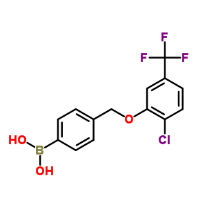 4-[(2’-氯-5’-(三氟甲基)苯氧基)甲基]苯硼酸结构式_849062-05-1结构式