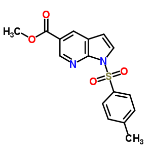 1H-pyrrolo[2,3-b]pyridine-5-carboxylic acid,1-[(4-methylphenyl)sulfonyl]-,methyl ester Structure,849067-95-4Structure
