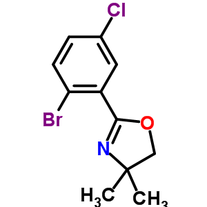 2-(2-Bromo-5-Chlorophenyl)-4,4-Dimethyl-4,5-dihydrooxazole Structure,849106-18-9Structure