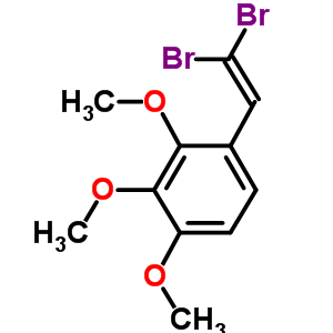 Benzene,1-(2,2-dibromoethenyl)-2,3,4-trimethoxy- Structure,849186-15-8Structure