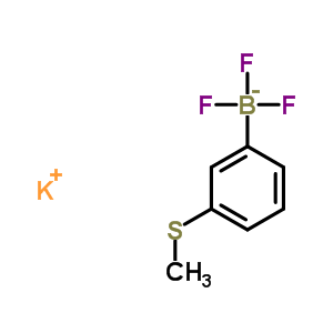 (3-甲基硫代苯基)三氟硼酸钾结构式_850623-48-2结构式