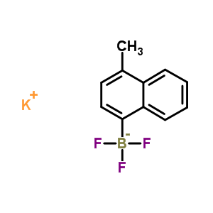 (4-甲基-1-萘)三氟硼酸钾结构式_850623-55-1结构式