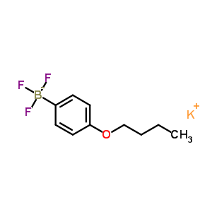(4-丁氧基苯基)三氟硼酸钾结构式_850623-61-9结构式