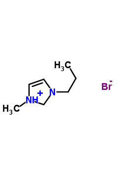 溴化1-丙基-3-甲基咪唑结构式_85100-76-1结构式