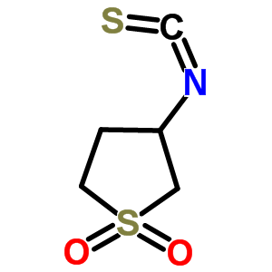 3-异硫代氰酰基四氢噻吩 1,1-二氧化物结构式_85109-44-0结构式