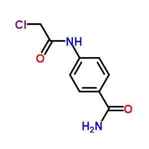 4-[(氯乙酰基)氨基]苯甲酰胺结构式_85126-67-6结构式