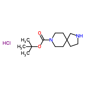 2,8-二氮杂螺[4.5]癸烷-8-羧酸 1,1-二甲基乙酯盐酸盐 (1:1)结构式_851325-42-3结构式