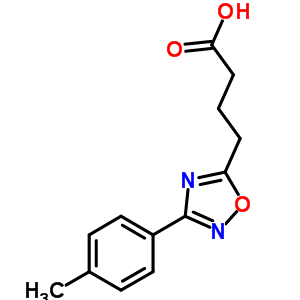 4-[3-(4-甲基苯基)-1,2,4-噁二唑-5-基]丁酸结构式_851628-34-7结构式