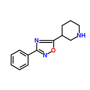 3-(3-苯基-1,2,4-噁二唑-5-基)哌啶盐酸盐结构式_851882-57-0结构式
