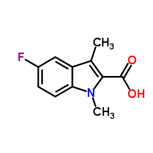 5-氟-1,3-二甲基-1H-吲哚-2-羧酸结构式_854531-33-2结构式