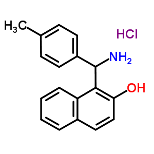 1-(氨基-对甲苯-甲基)-萘-2-醇盐酸盐结构式_856202-20-5结构式