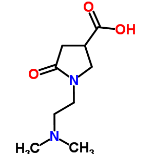 1-[2-(二甲基氨基)乙基]-5-氧代吡咯烷-3-羧酸结构式_856437-22-4结构式