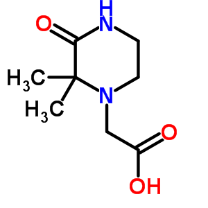 (2,2-Dimethyl-3-oxo-piperazin-1-yl)-acetic acid Structure,856437-83-7Structure