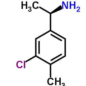 Benzenemethanamine, 3-chloro-a,4-dimethyl-, (aR)- Structure,856758-59-3Structure