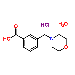 3-(Morpholin-4-ylmethyl)benzoic acid hydrochloride hydrate Structure,857283-67-1Structure
