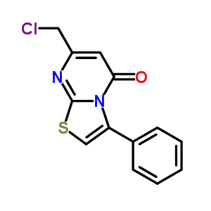 7-(氯甲基)-3-苯基-5H-[1,3]噻唑并[3,2-a]嘧啶-5-酮结构式_85811-56-9结构式