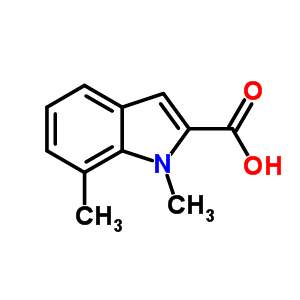 1,7-二甲基-1H-吲哚-2-羧酸结构式_858233-18-8结构式