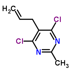5-烯丙基-4,6-二氯-2-甲基嘧啶结构式_85826-33-1结构式
