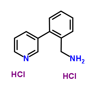 1-(2-吡啶-3-基苯基)甲胺双盐酸盐结构式_859833-18-4结构式