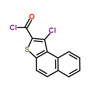 1-氯萘并[2,1-b]噻吩-2-羰酰氯结构式_85992-25-2结构式