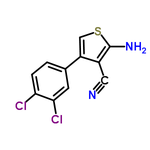 2-氨基-4-(3,4-二氯苯基)噻吩-3-甲腈结构式_861407-95-6结构式