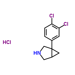 1-(3,4-Dichloro-phenyl)-3-aza-bicyclo[3.1.0]hexane hcl Structure,86215-36-3Structure