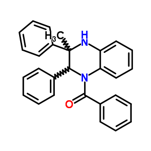 Methanone,(3,4-dihydro-3-methyl-2,3-diphenyl-1(2h)-quinoxalinyl)phenyl- Structure,86268-06-6Structure