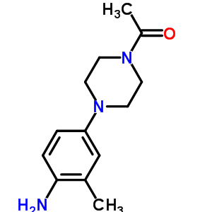 1-[4-(4-氨基-2-甲苯基)-1-哌嗪]乙酮结构式_862686-09-7结构式
