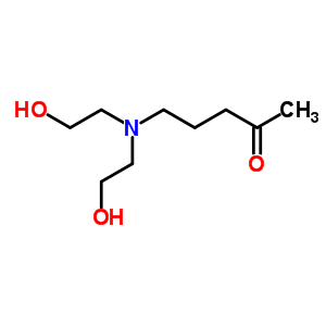 5-[双(2-羟基乙基)氨基]-2-戊酮结构式_86271-48-9结构式