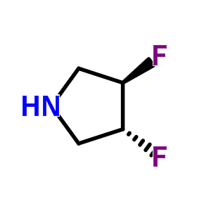 Pyrrolidine, 3,4-difluoro-, (3R,4R)- Structure,863396-77-4Structure