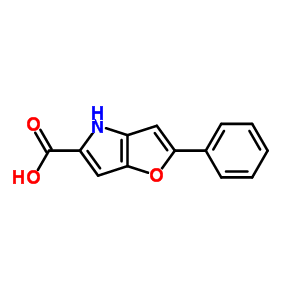 2-苯基-4H-呋喃并[3,2-b]吡咯-5-羧酸结构式_86345-44-0结构式