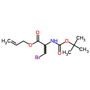 L-N-t-Boc-2-溴甲基甘氨酸烯丙酯结构式_865701-97-9结构式