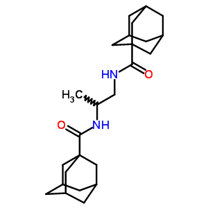 N-[1-(金刚烷-1-羰基氨基)丙烷-2-基]金刚烷-1-羧酰胺结构式_86583-03-1结构式