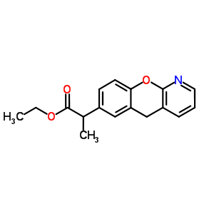 Alfa-methyl-5h-[1] benzopyrano [2,3-b] pyridine-7-acetic acid ethyl ester Structure,86618-09-9Structure