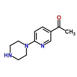 1-[6-(1-哌嗪)-3-吡啶]乙酮结构式_868245-27-6结构式