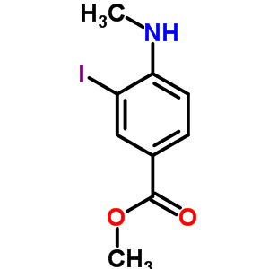 Methyl 3-iodo-4-(methylamino)benzoate Structure,868540-77-6Structure