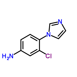 3-氯-4-(1H-咪唑-1-基)苯胺结构式_869942-76-7结构式