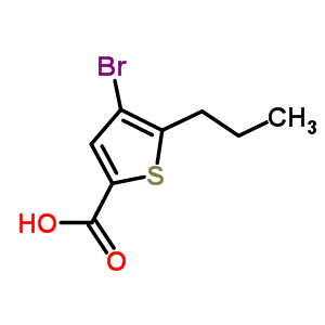 4-溴-5-丙基噻吩-2-羧酸结构式_869951-15-5结构式
