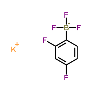 2,4-二氟苯基三氟硼酸钾结构式_871231-41-3结构式