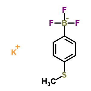 4-(甲基硫代)苯基三氟硼酸钾结构式_871231-43-5结构式