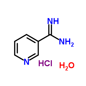 3-吡啶甲脒盐酸盐水合物结构式_871825-82-0结构式